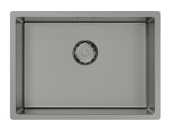 Pure.Sink Comfort Speciale 35 cm short PVD gunmetal sink, 50x35 cm, space-saving, PCM5035-61