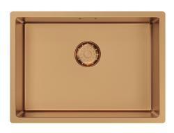 Pure.Sink Comfort Speciale 35 cm Short PVD Rose Copper Sink, 50x35 cm, Space-Saving, PCM5035-62