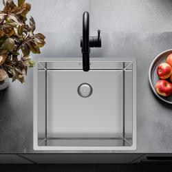 Pure.Sink Comfort Stainless steel sink, 45x40 cm, undermount, flush-mount, and top-mount PCM4540-02