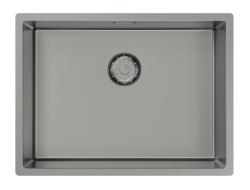 Pure.Sink Comfort PVD Gunmetal sink, 55x40 cm, undermount, flush-mount, and top-mount, PCM5540-61