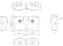 Pure.Sink Comfort Dubbele RVS spoelbak 74x40 cm onderbouw, vlakbouw en opbouw PCM343440-02