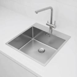 Pure.Sink Comfort Stainless Steel Sink 49x52 cm, Tapwing with Faucet Hole Bench PCM4540T-02