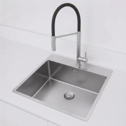 Pure.Sink Comfort Stainless Steel Sink 54x52cm, Tapwing with Faucet Hole Bench PCM5040T-02