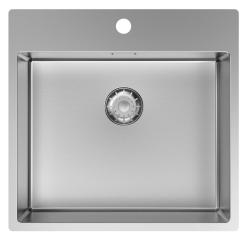 Pure.Sink Comfort Stainless Steel Sink 54x52cm, Tapwing with Faucet Hole Bench PCM5040T-02
