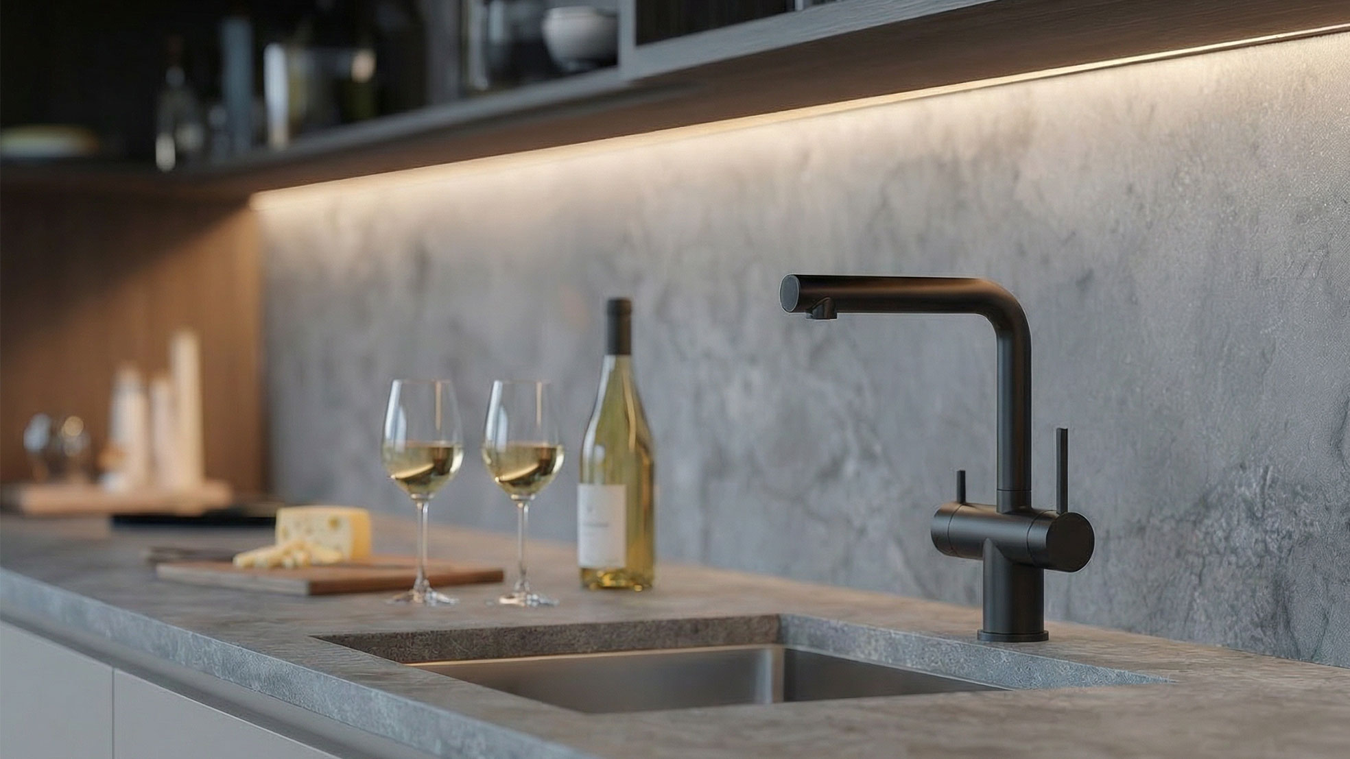 The Secret Ingredient for Your Kitchen Interior: LED Spotlights and Strips with Smart Control